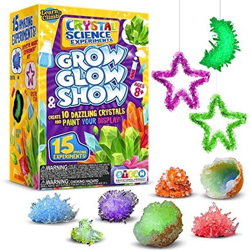 Learn & Climb Crystal Growing kit for Kids. Science Experiment Kit...