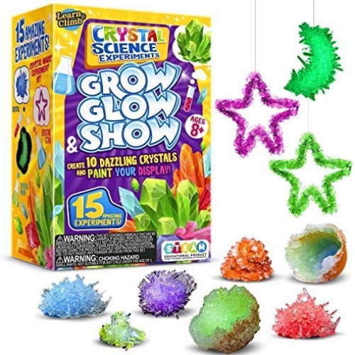 Learn & Climb Crystal Growing kit for Kids. Science Experiment Kit...