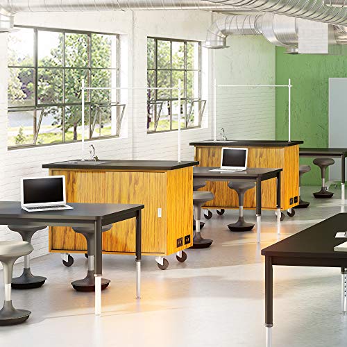 Adjustable Height Active Learning Stool - Padded Office Desk Chair...