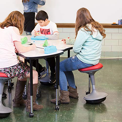 Adjustable Height Active Learning Stool - Padded Office Desk Chair...