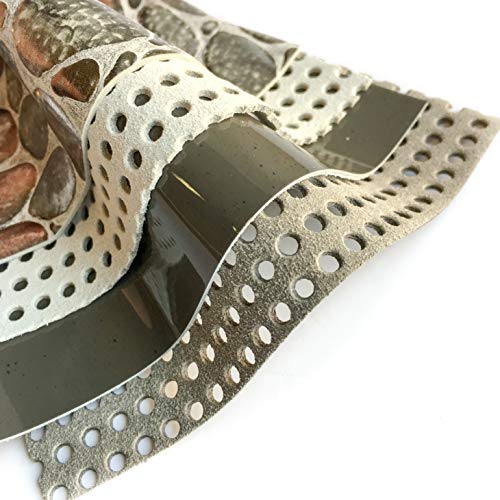 Beige Leather Scraps Perforated Leather 4 Leather Sheets one Piece...