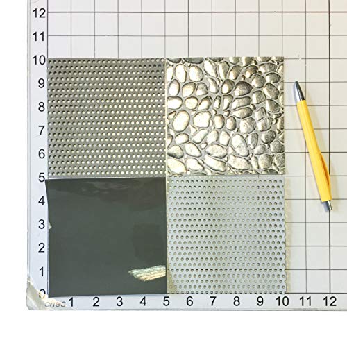 Beige Leather Scraps Perforated Leather 4 Leather Sheets one Piece...