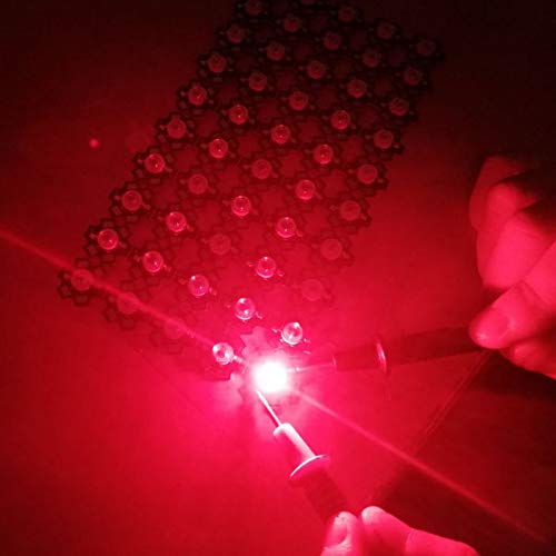Led World 50 PCS 3W Deep Red High Power 660NM Plant Grow LED Emitt...