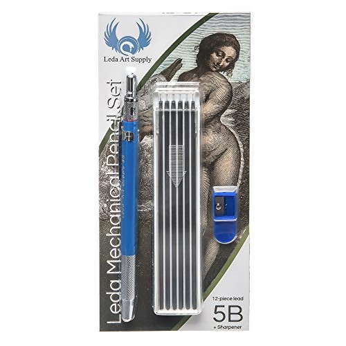 Leda Art Supply Mechanical Pencil Set with 12-piece 5B lead refill...