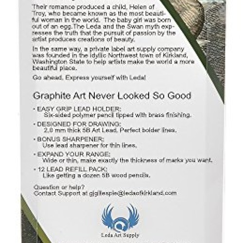 Leda Art Supply Mechanical Pencil Set with 12-piece 5B lead refill...