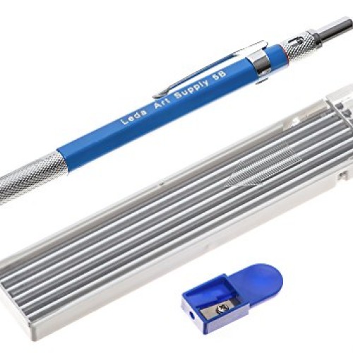 Leda Art Supply Mechanical Pencil Set with 12-piece 5B lead refill...