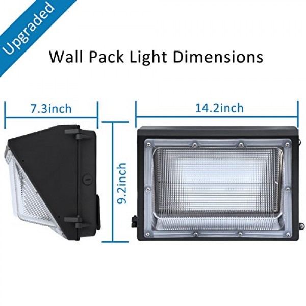 Ledmo 120W Led Wall Pack Light 15840Lm 840W Hps/Hid Equivalent 5000K Led Wall Pa 