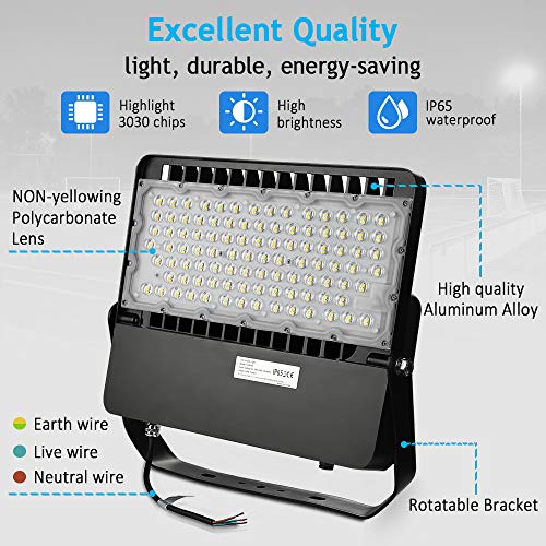 LEDMO 240W LED Flood Light, Bright LED Stadium Light, 31200Lm 1500...
