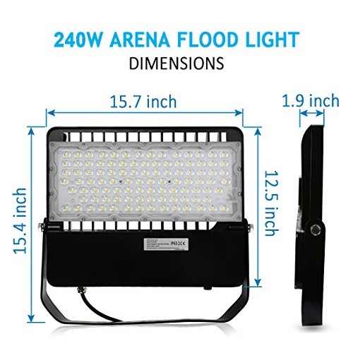 LEDMO 240W LED Flood Light, Bright LED Stadium Light, 31200Lm 1500...