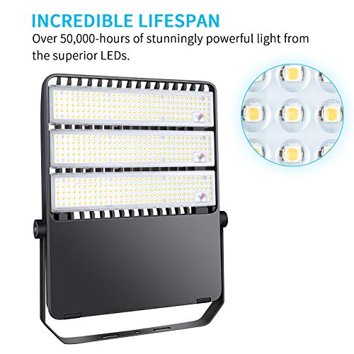 LEDMO 300W LED Flood Lights 1500W Equivalent 42,000LM 5000K Dayl...