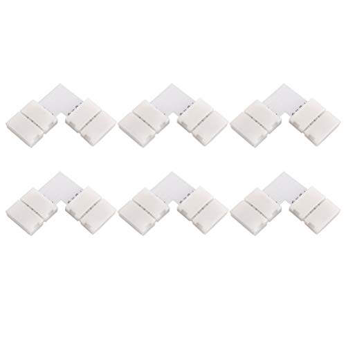 LEDMOMO OSALADI 12PCS 5050 RGB LED Corner Connector Corner Clips L...
