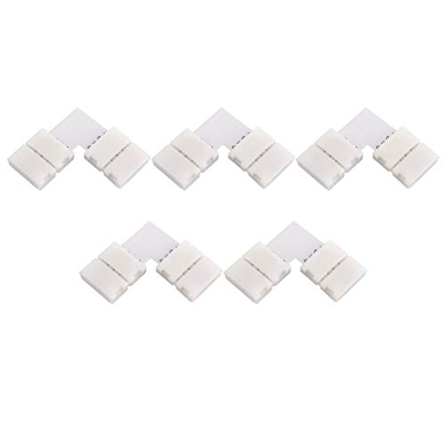 LEDMOMO OSALADI 12PCS 5050 RGB LED Corner Connector Corner Clips L...