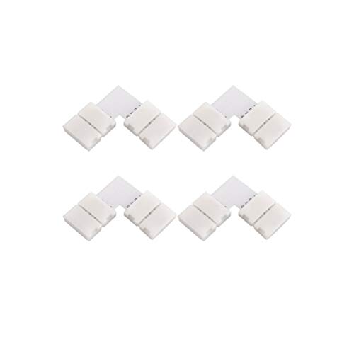LEDMOMO OSALADI 12PCS 5050 RGB LED Corner Connector Corner Clips L...