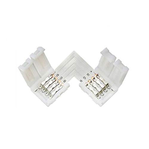 LEDMOMO OSALADI 12PCS 5050 RGB LED Corner Connector Corner Clips L...