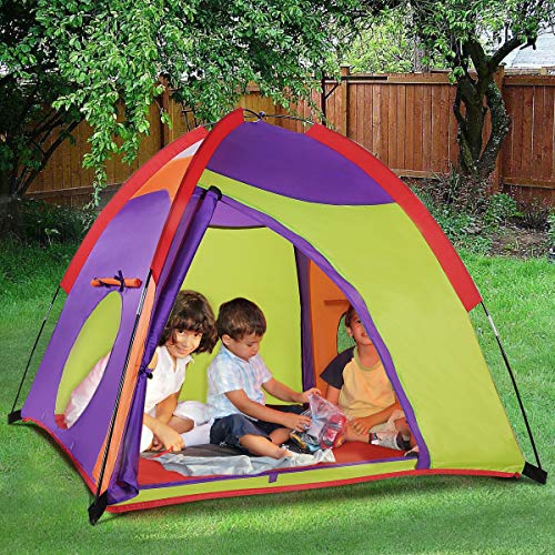 Kids Play Tent Colourful Curvy Patent Indoor Outdoor Childrens Pla...
