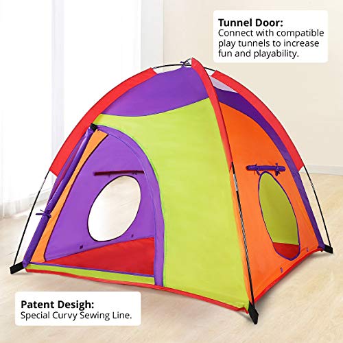 Kids Play Tent Colourful Curvy Patent Indoor Outdoor Childrens Pla...
