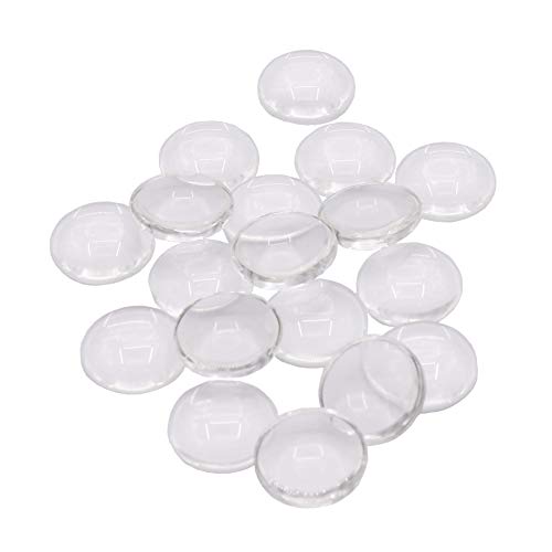 Transparent Glass Cabochons Clear Glass Dome Tile Cabochon Non-cal...