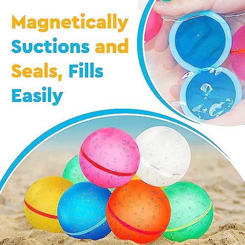 Reusable Water Balloons For Kids 12pcs | Refillable Water Balloo...