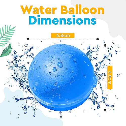 Reusable Water Balloons For Kids 12pcs | Refillable Water Balloo...