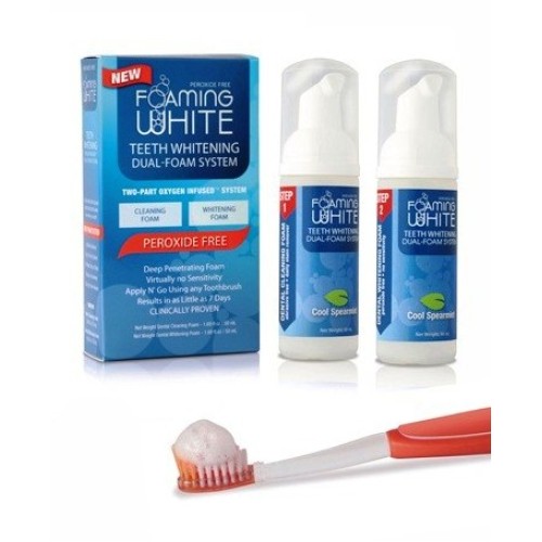 Sunshine Health Foaming White Teeth Whitening Dual-Foam System