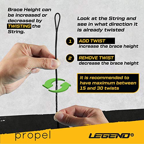 Legend - Recurve Bow String | Traditional Bow String | Dacron B-55...
