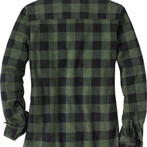 Legendary Whitetails Ladies Trail Guide Fleece Plaid Button Up Shi...