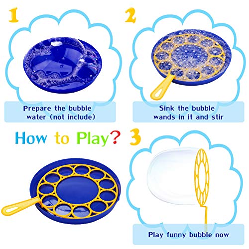 Legendog Big Bubble Wands,Bubble Making Toys for Outdoor,Bubble Wa...