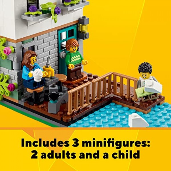 LEGO Creator 3 in 1 Cozy House Toy Set 31139, Model Building Kit w...