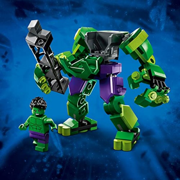LEGO Marvel Hulk Mech Armor 76241, Avengers Action Figure Set, Col...