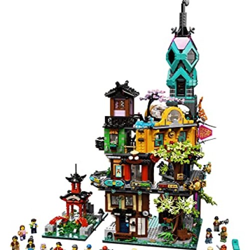 LEGO NINJAGO NINJAGO City Gardens 71741 Building Kit; Ninja House ...