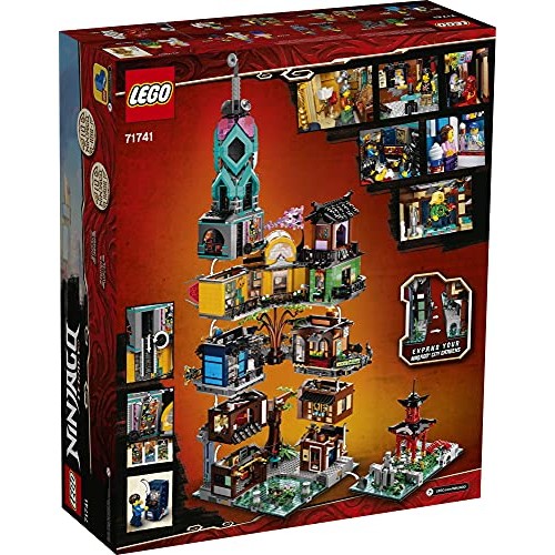 LEGO NINJAGO NINJAGO City Gardens 71741 Building Kit; Ninja House ...