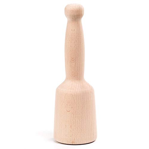 Lehmans Natural Unfinished Beech Hardwood Bell Shaped Mallet 9 1/...