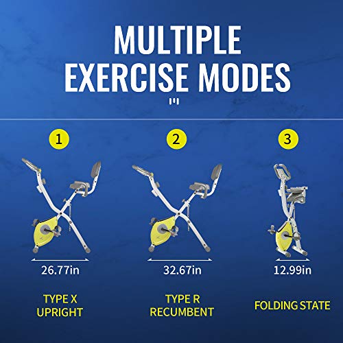 leikefitness LEIKE X Bike Ultra-Quiet Folding Exercise Bike, Magne...