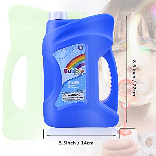Lejof 2 Refill Bubble Solutions; up to 5 Gallon Big Non-Toxic Bu...