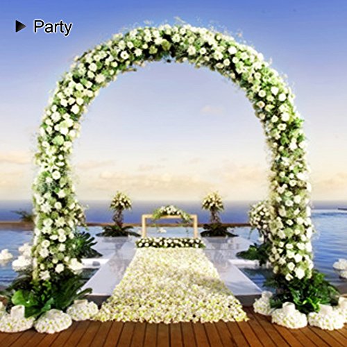 Metal Garden Arch,7.8 Feet High x 5.5 Feet Wide Sturdy Metal Arbor...