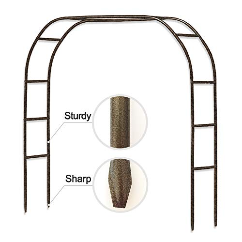 Metal Garden Arch,7.8 Feet High x 5.5 Feet Wide Sturdy Metal Arbor...