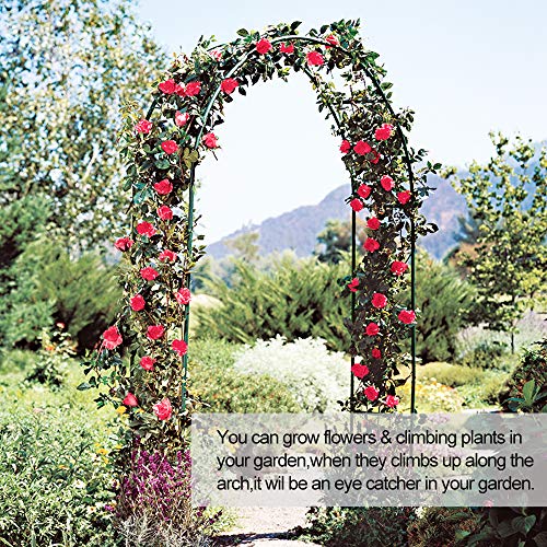 Metal Pergola Arbor,7.5 Feet Wide x 6.4 Feet High or 4.6 Feet Wide...