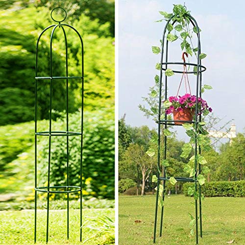 Tower Obelisk Garden Trellis 6.3 Feet Tall Plant Support for Climb...