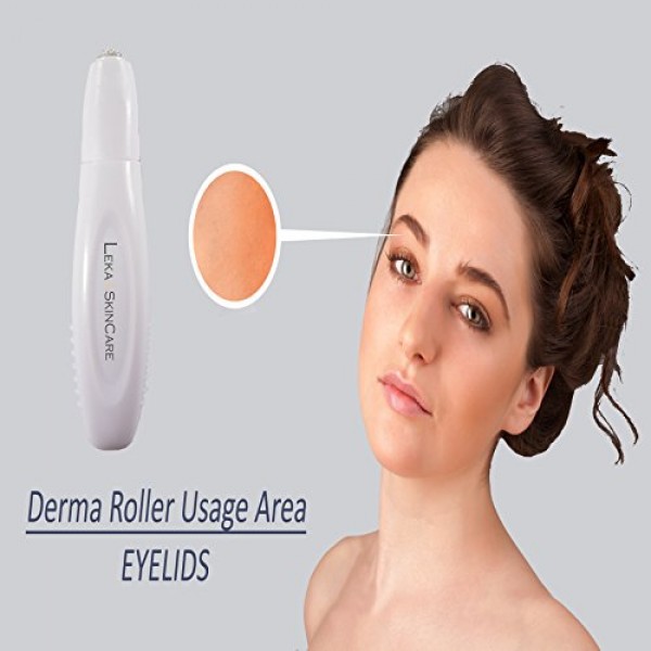 Derma roller Kit 5 in 1, BEST Derma Roller for Face, 0.25mm, Cosme...
