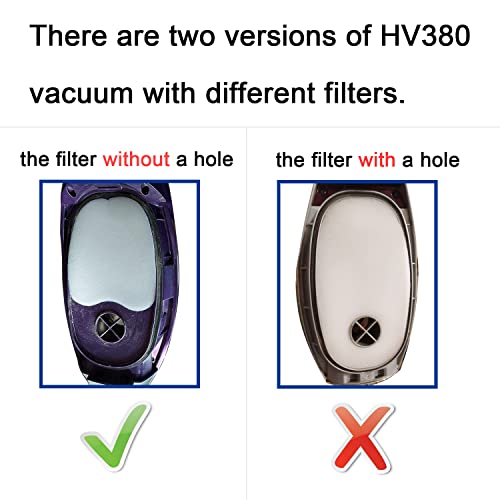 Vacuum Filters Replacement Set for Shark Rocket DuoClean HV380 HV3...