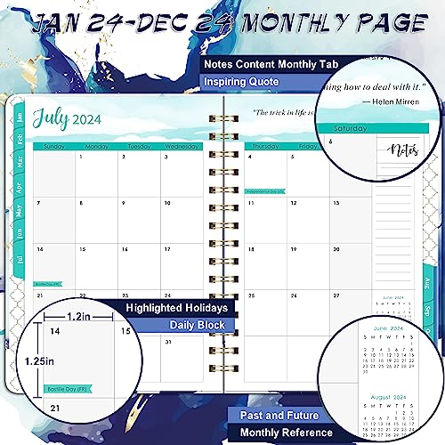 Planner 2024-2024 Planner, Jan.2024 - Dec.2024, 6.3 x 8.4, 2024 ...