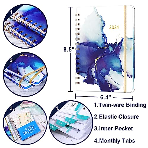 Planner 2024-2024 Planner, Jan.2024 - Dec.2024, 6.3 x 8.4, 2024 ...