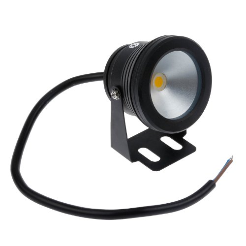 Lemonbest 10w 12v Black LED Underwater Flood Light for Landscape F...