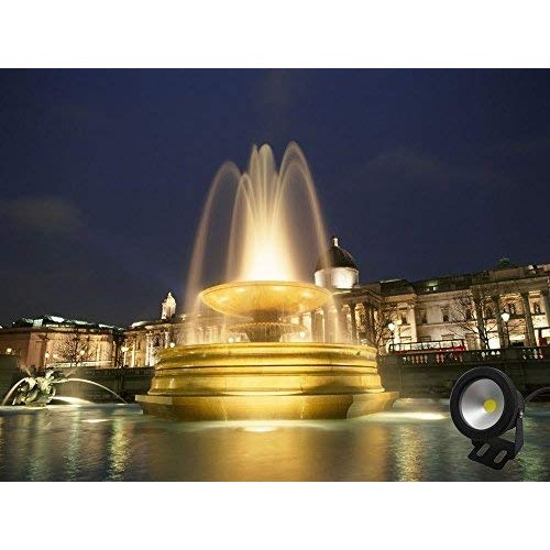 LemonBest 10w Warm White LED Underwater Light Spotlight Flood Lamp...
