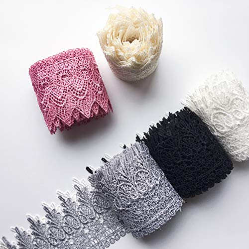 3.5 Width Europe Pattern Embroidery Lace Trim Floral Lace Ribbon ...