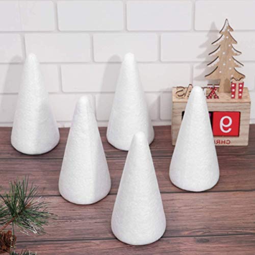Styrofoam Foam Cones for Crafts, 10 Pack 4.3 Foam Cones Art Suppl...