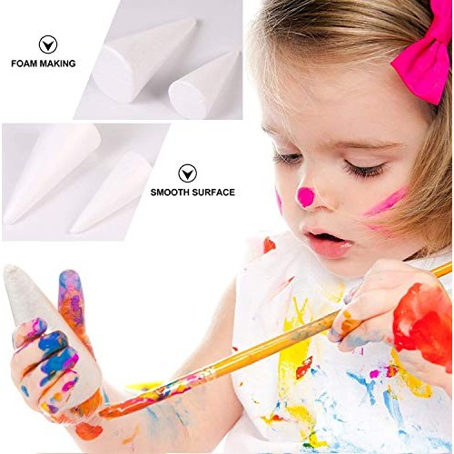 Styrofoam Foam Cones for Crafts, 10 Pack 4.3 Foam Cones Art Suppl...