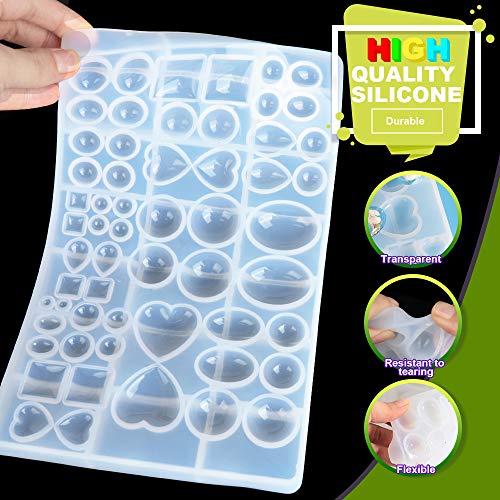 Cabochons Gem Jewelry Silicone Casting Mold for Resin Epoxy, Polym...