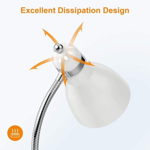 LEPOWER Floor Lamp, Metal Standing Lamp with Adjustable Gooseneck for Dorm