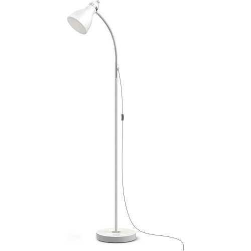 LEPOWER Floor Lamp, Metal Standing Lamp with Adjustable Gooseneck for Dorm